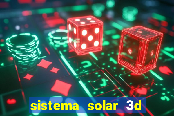 sistema solar 3d em movimento